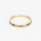 Bague "Multicolor" - Or Jaune 375/1000
