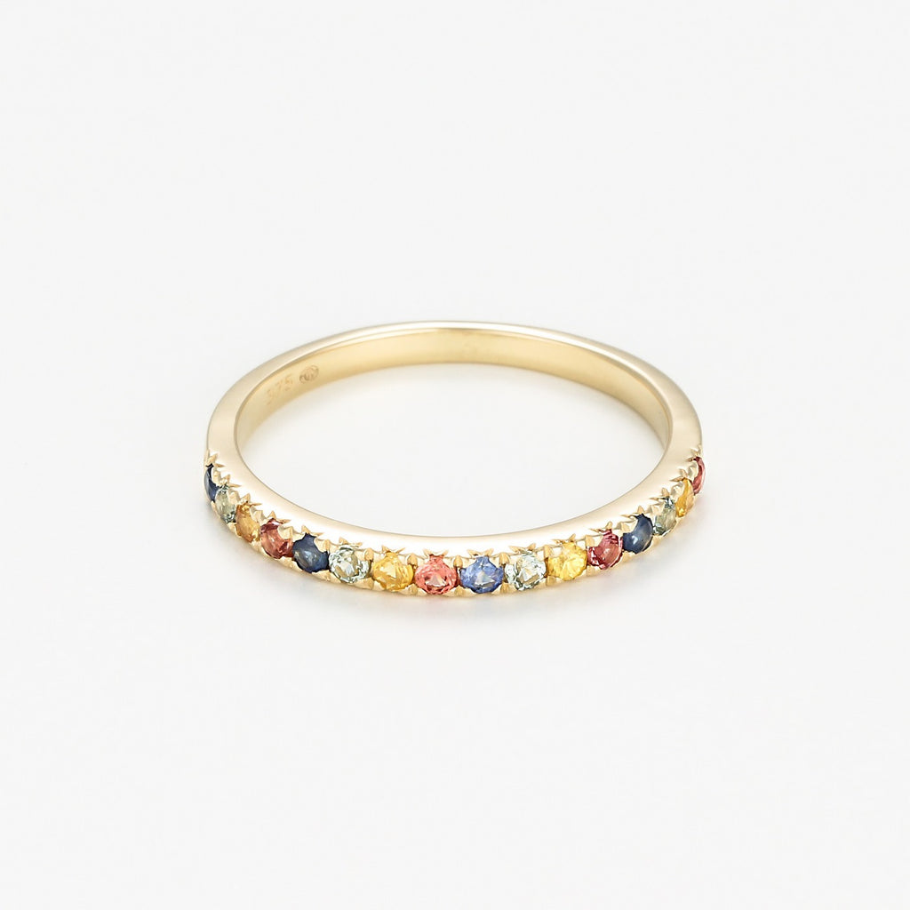 Bague "Multicolor" - Or Jaune 375/1000