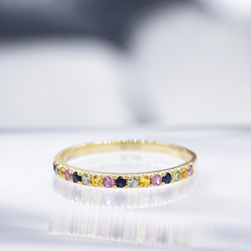 Bague "Multicolor" - Or Jaune 375/1000