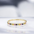 Bague "Multicolor" - Or Jaune 375/1000