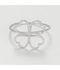 Bague "Hermione" - D0,04/22 - Or Blanc