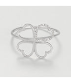 Bague "Hermione" - D0,04/22 - Or Blanc
