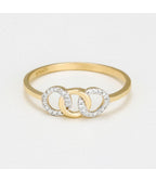 Bague "Ronds Entrelacés" - D0,06/30 - Or Jaune