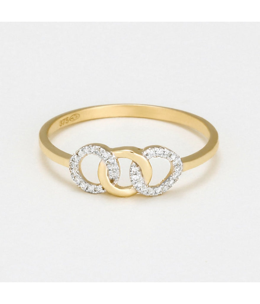 Bague "Ronds Entrelacés" - D0,06/30 - Or Jaune