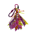 Bag Charm Cyclamen/Rose/Jaune/Mandarine