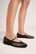 Ballerines Nova - Negro Rejilla