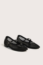 Ballerines Nova - Negro Rejilla