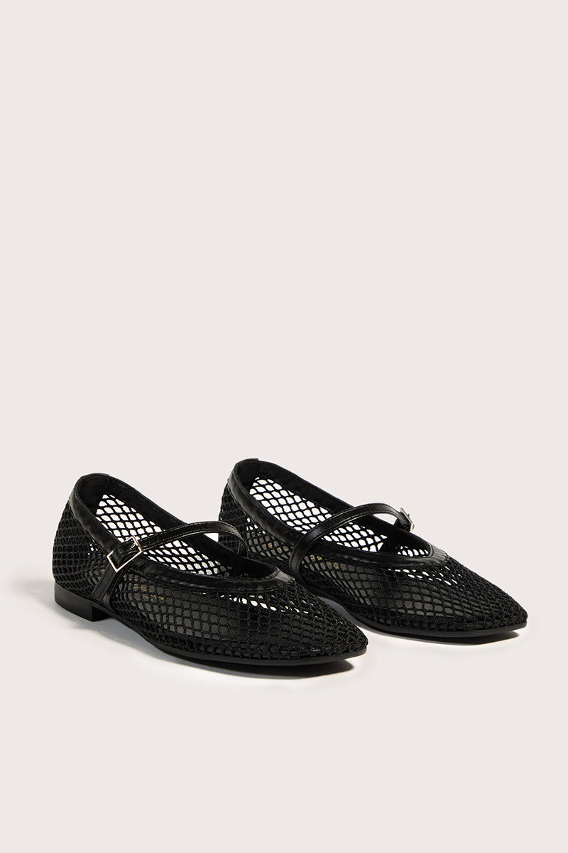 Ballerines Nova - Negro Rejilla