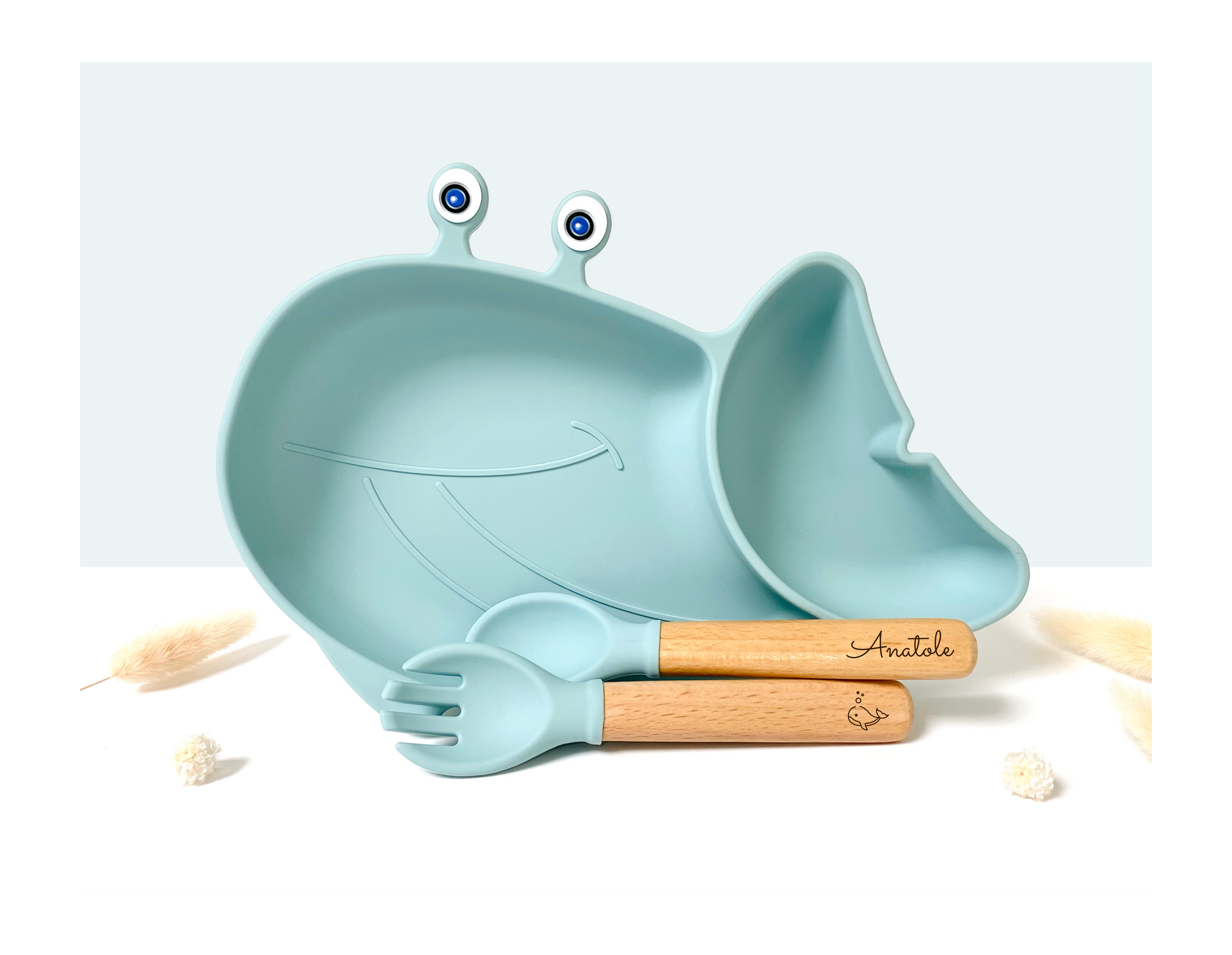 Solène L’Assiette Baleine (Personnalisable)