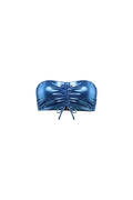 Bandeau Froncé Captivante Shine Bleu Mer
