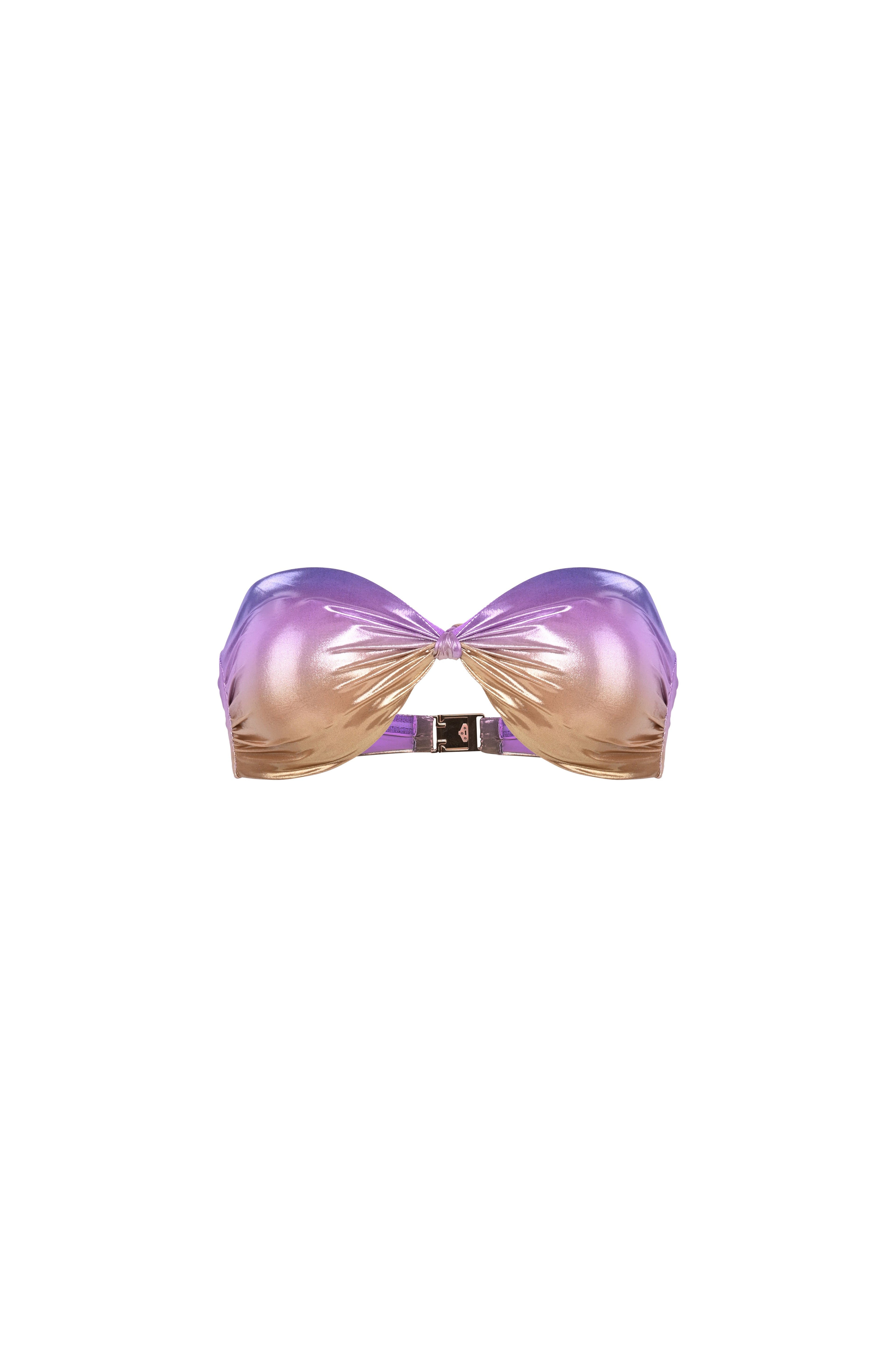Bandeau Noeud Sunset Kaki/Rose