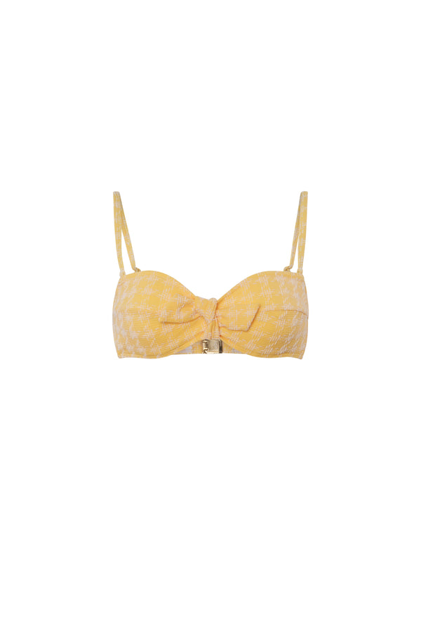 Haut De Maillot Amour A La Plage Jaune