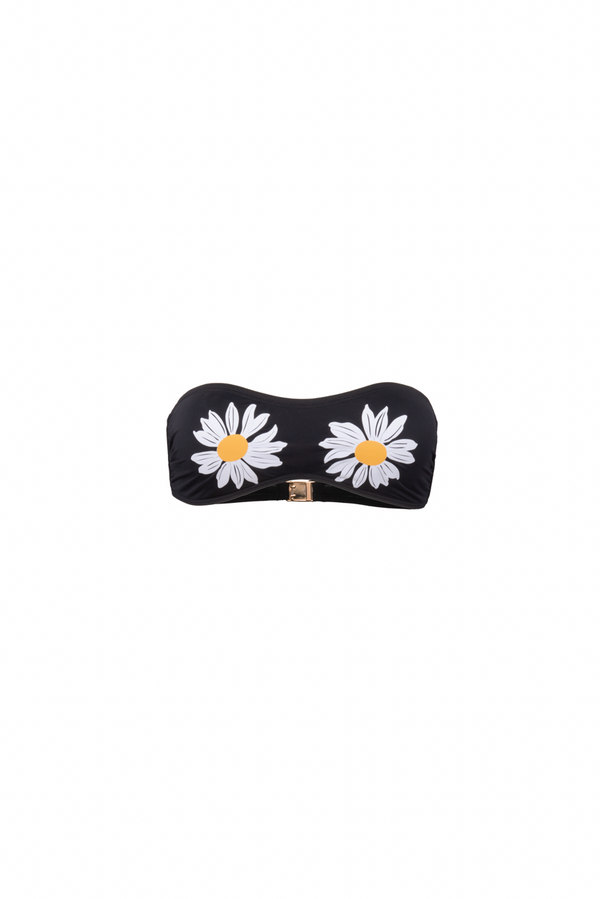 Bandeau Marguerites Noir