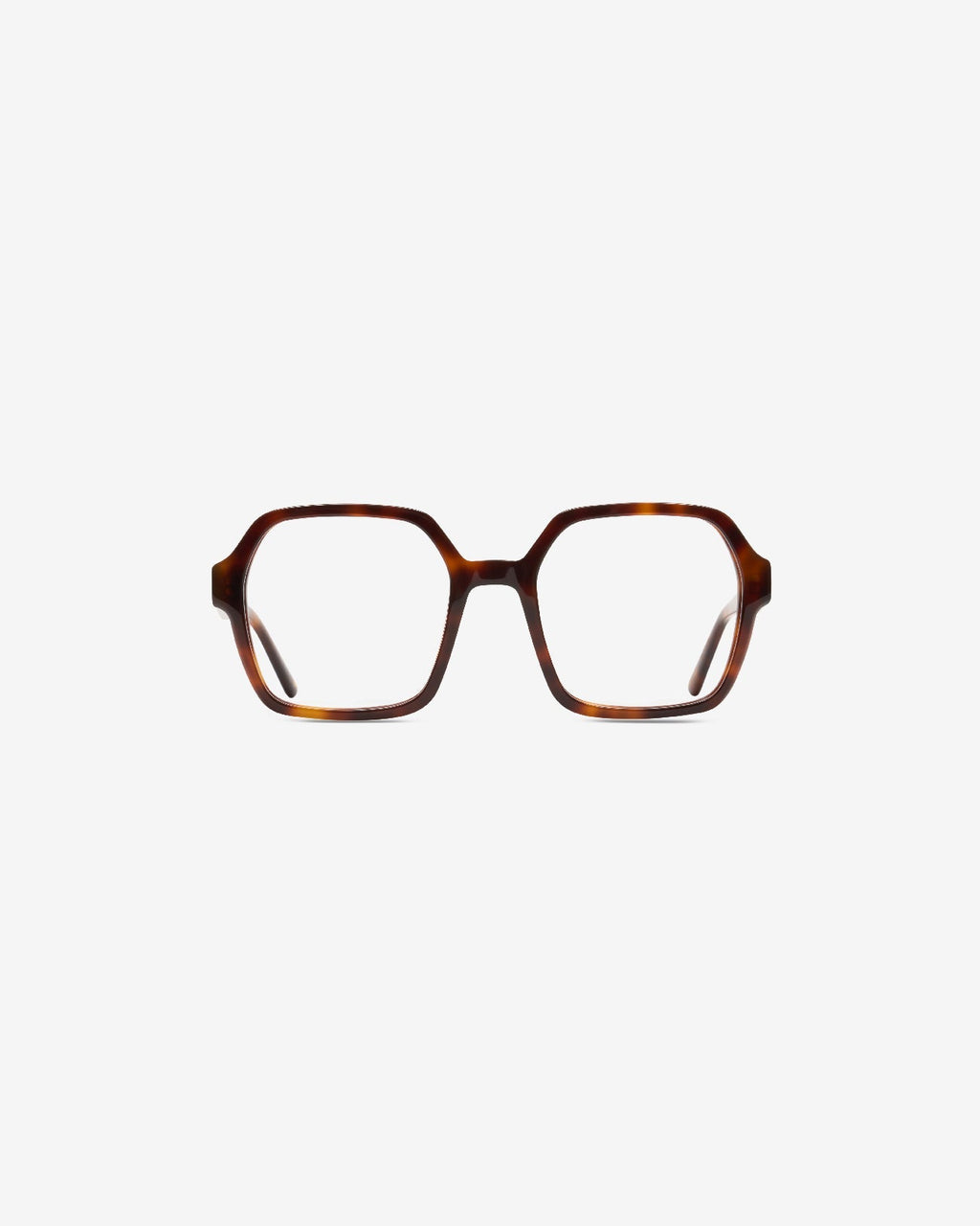 Lunettes de vue Barbara Ecaille — monture carré acétate, vue de face