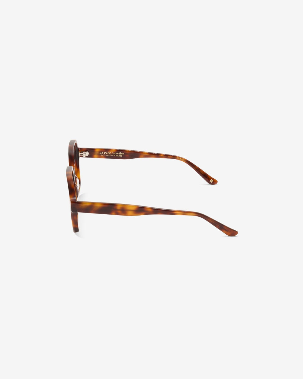 Lunettes de vue Barbara Ecaille — monture rectangulaire acétate, vue de profil