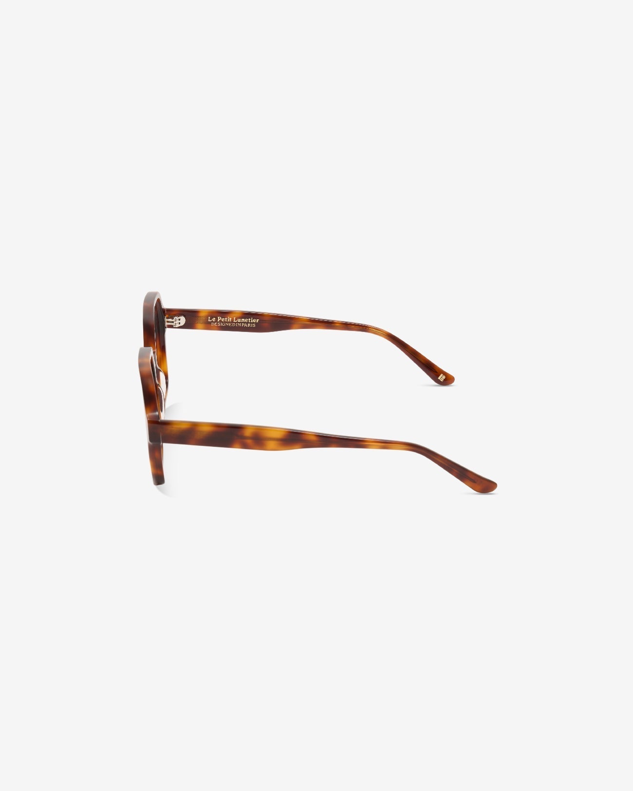 Lunettes de vue Barbara Ecaille — monture rectangulaire acétate, vue de profil