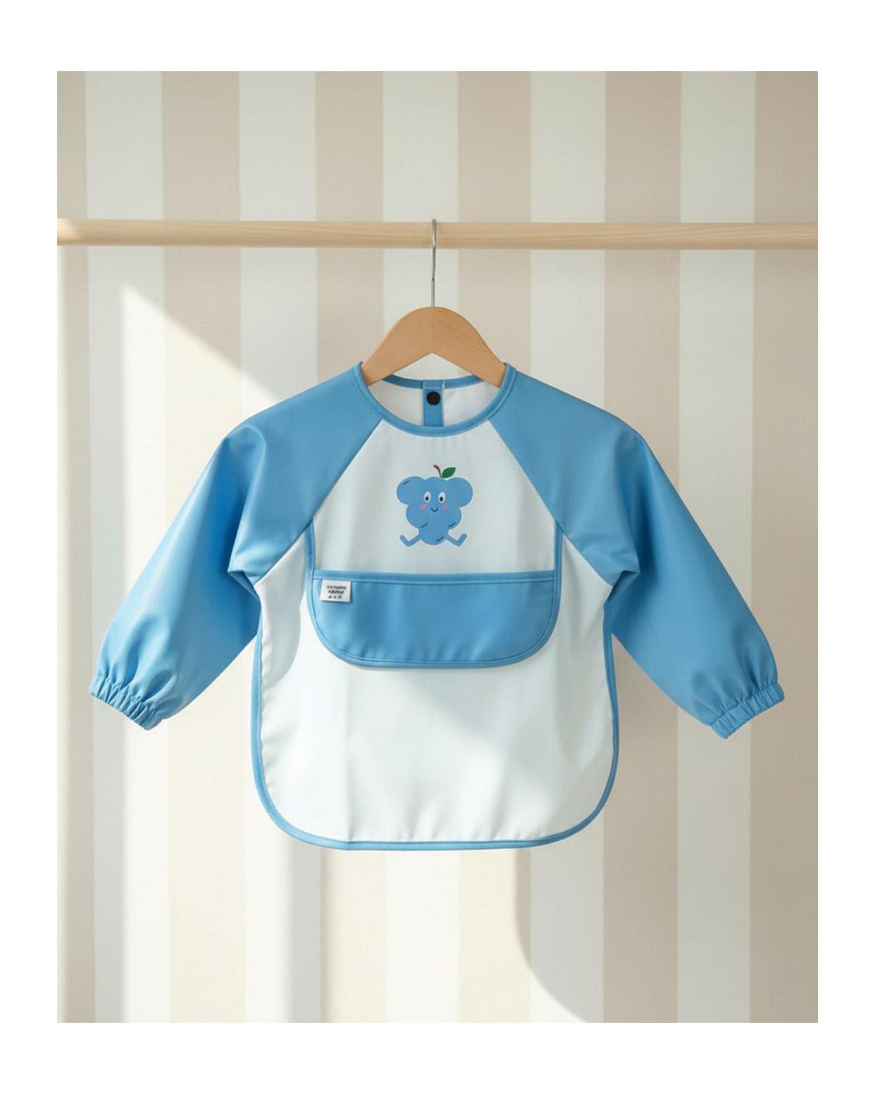 Bavoir tablier enfant Maé imperméable manches longues pour peinture et repas