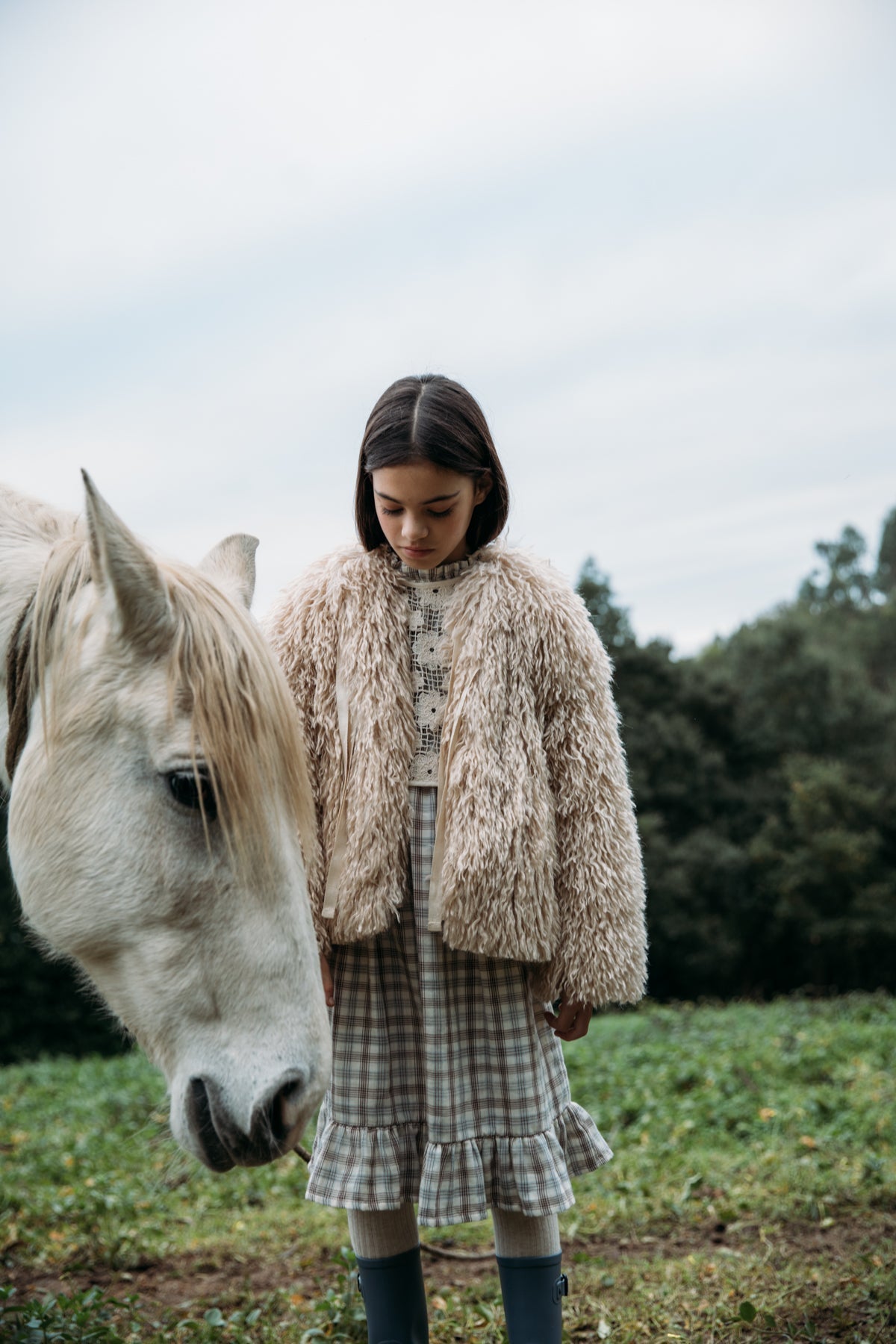 Robe Valery Nature Check-6 Ans - Enfant