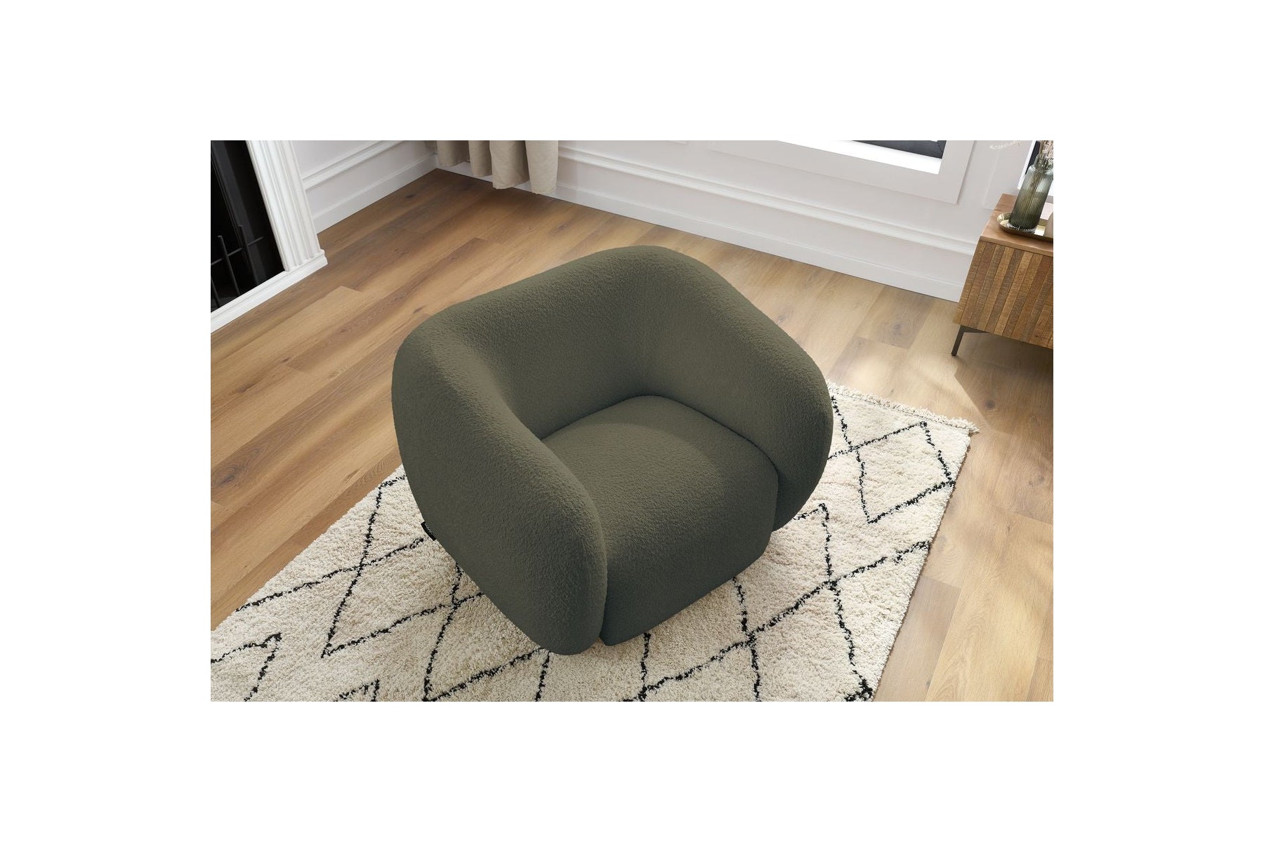 Celine - Fauteuil - Tissu Bouclette
