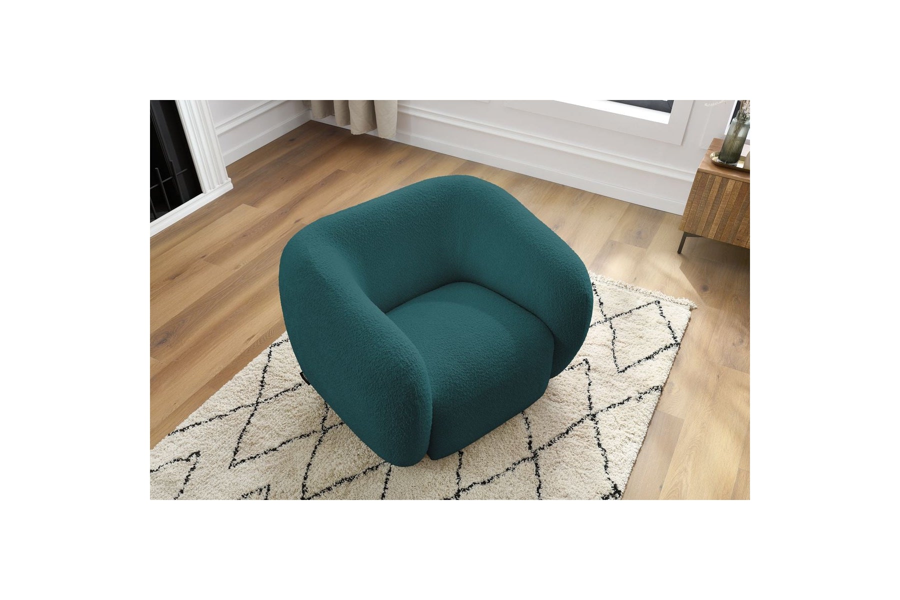 Celine - Fauteuil - Tissu Bouclette