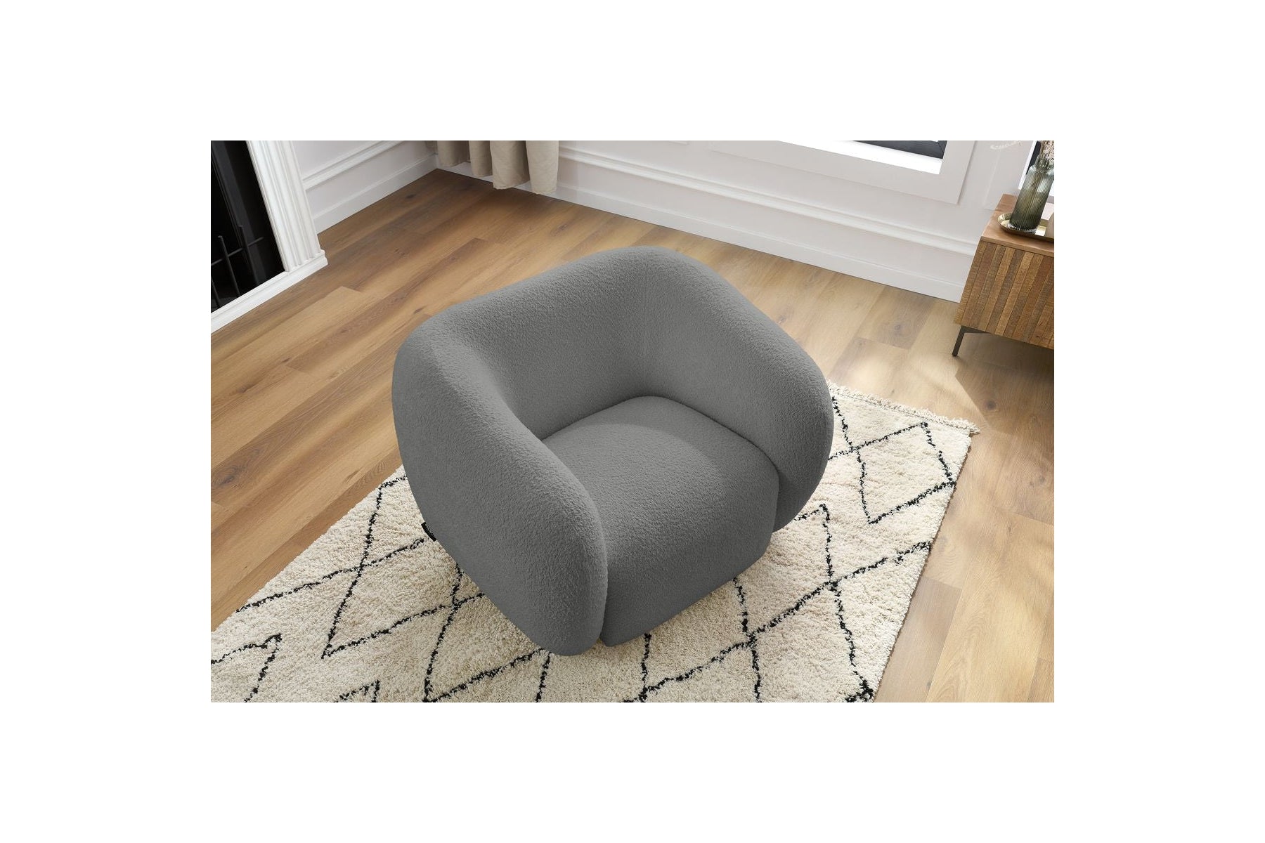 Celine - Fauteuil - Tissu Bouclette
