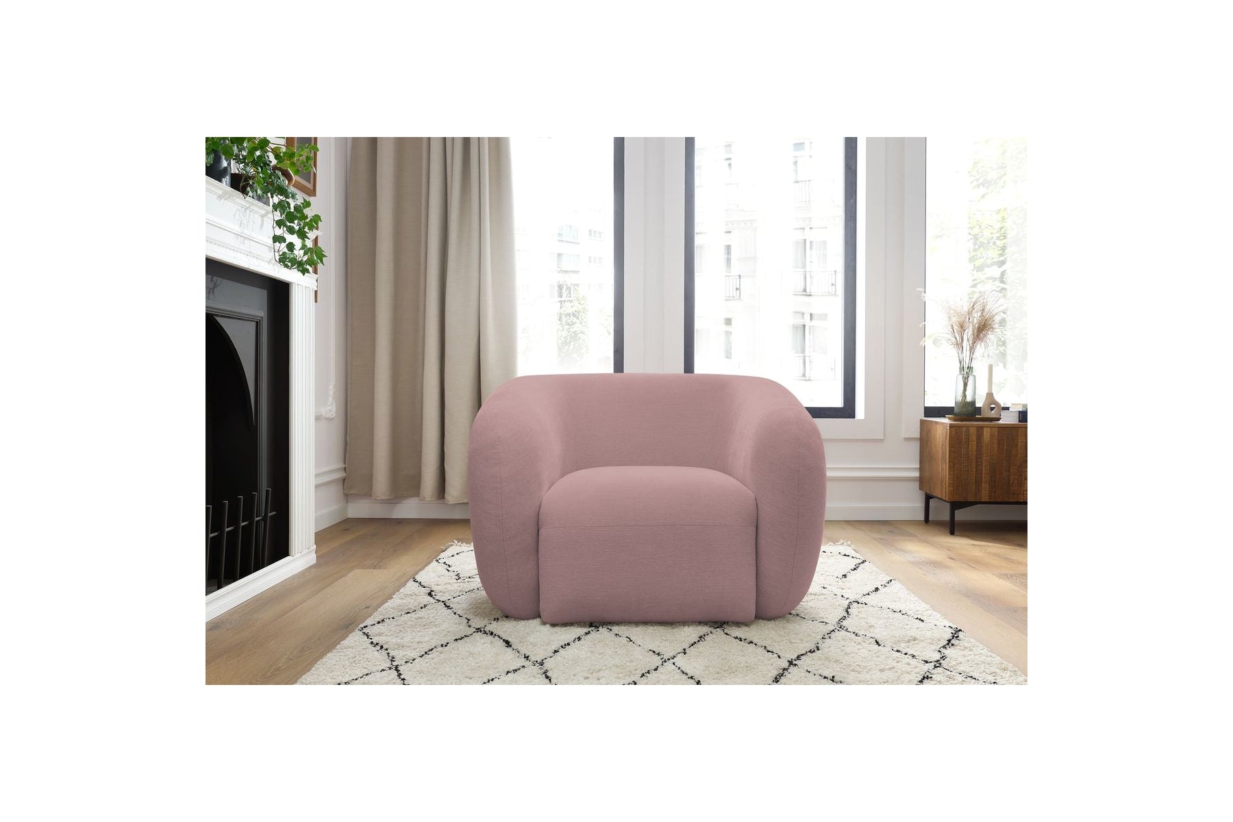 Celine - Fauteuil - Tissu Lisse