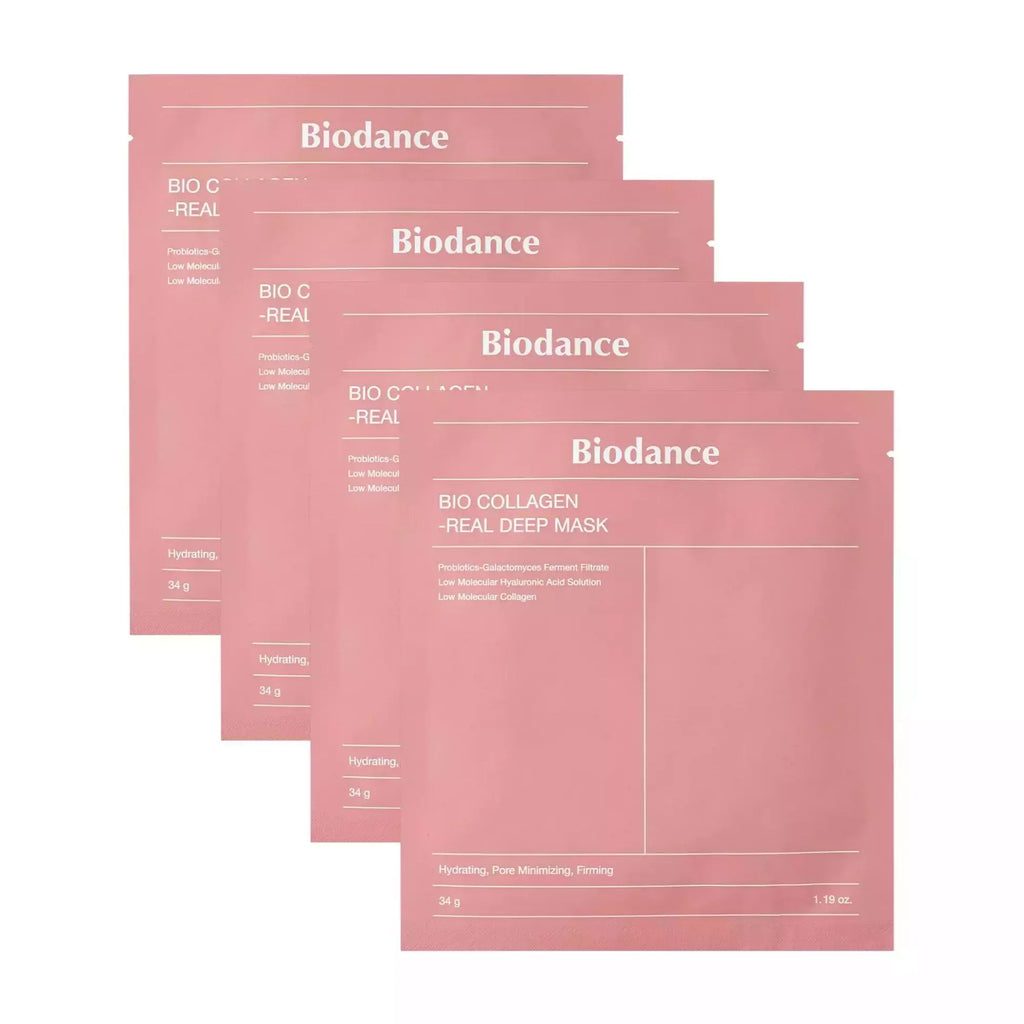 5 Masques Hydratant Et Raffermissant - Bio Collagen-Real Deep Mask