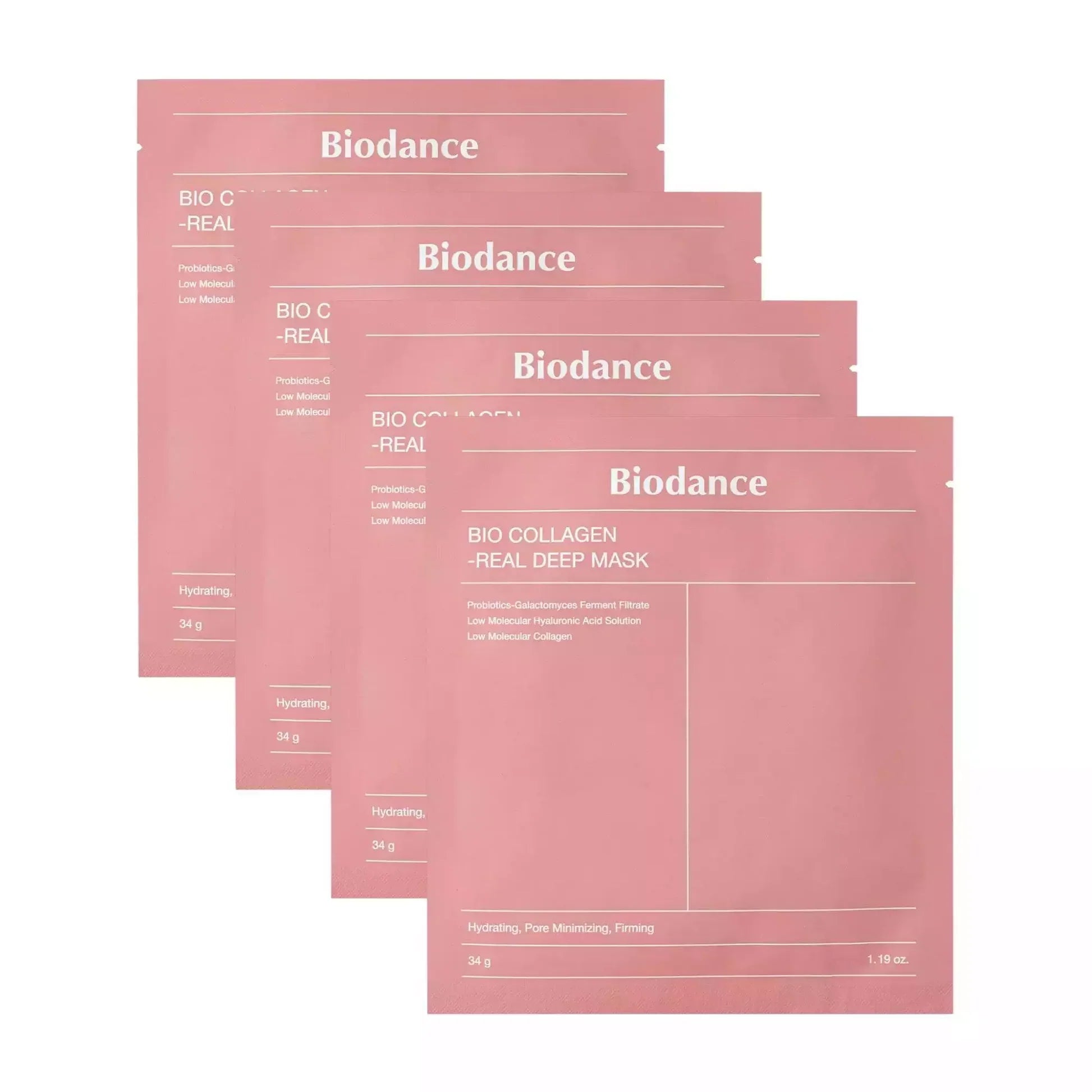 5 Masques Hydratant Et Raffermissant - Bio Collagen-Real Deep Mask