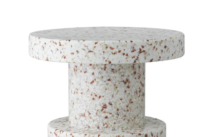 Table D'Appoint - Blanc & Terracotta