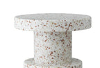Table D'Appoint - Blanc & Terracotta