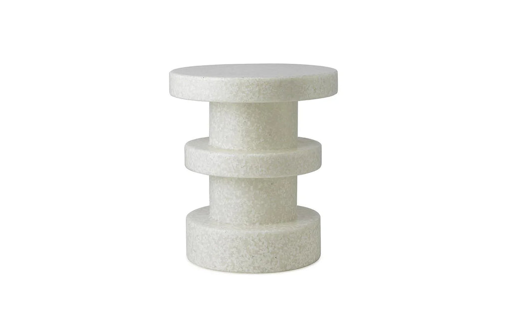 Table D'Appoint - Blanc sur Blanc