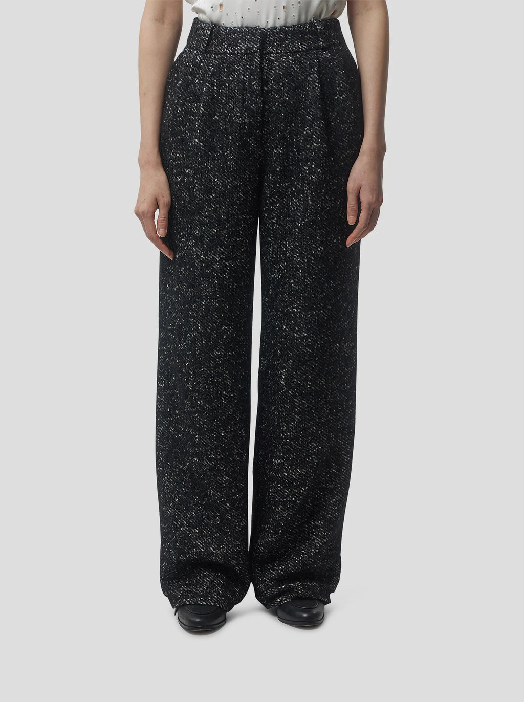 Pantalon Moor In Dark Wool, Grandfather Style