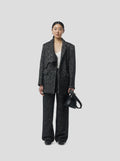 Pantalon Moor In Dark Wool, Grandfather Style