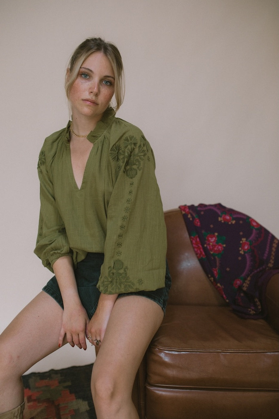 Blouse Vyshyvanka - Kaki