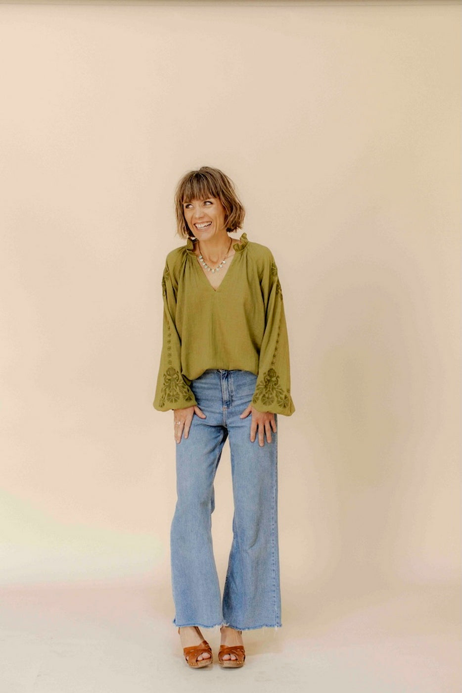 Blouse Vyshyvanka - Kaki