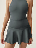 Jupe Barre - Gris Vert - Femme