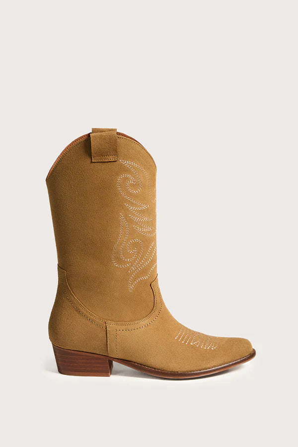 Bottines Jandra - Camel Bordado