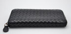 Portefeuille Bottega Veneta Long En Cuir Noir Intrecciato