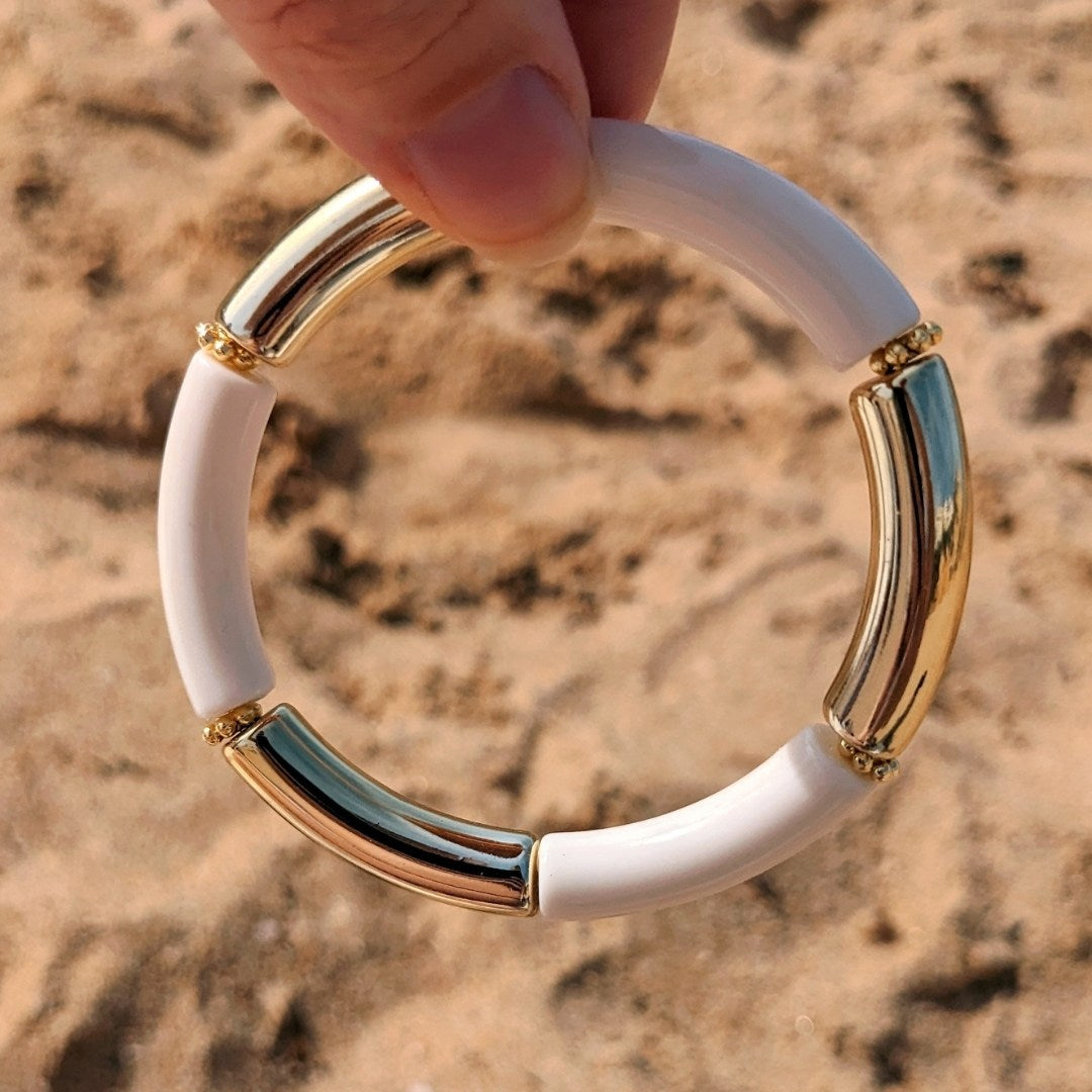 Bracelet Cosmic Love - Ivoire/Doré