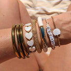 Bracelet Cosmic Love - Ivoire/Doré