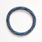 Bracelet Népalais #106 - Violet Et Vert
