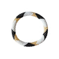 Bracelet Népalais #1 - Blanc, Noir Et Doré