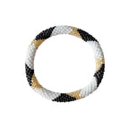 Bracelet Népalais #1 - Blanc, Noir Et Doré