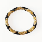 Bracelet Népalais #3 - Noir Et Doré