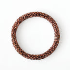 Bracelet Népalais #41 - Marron Glacé