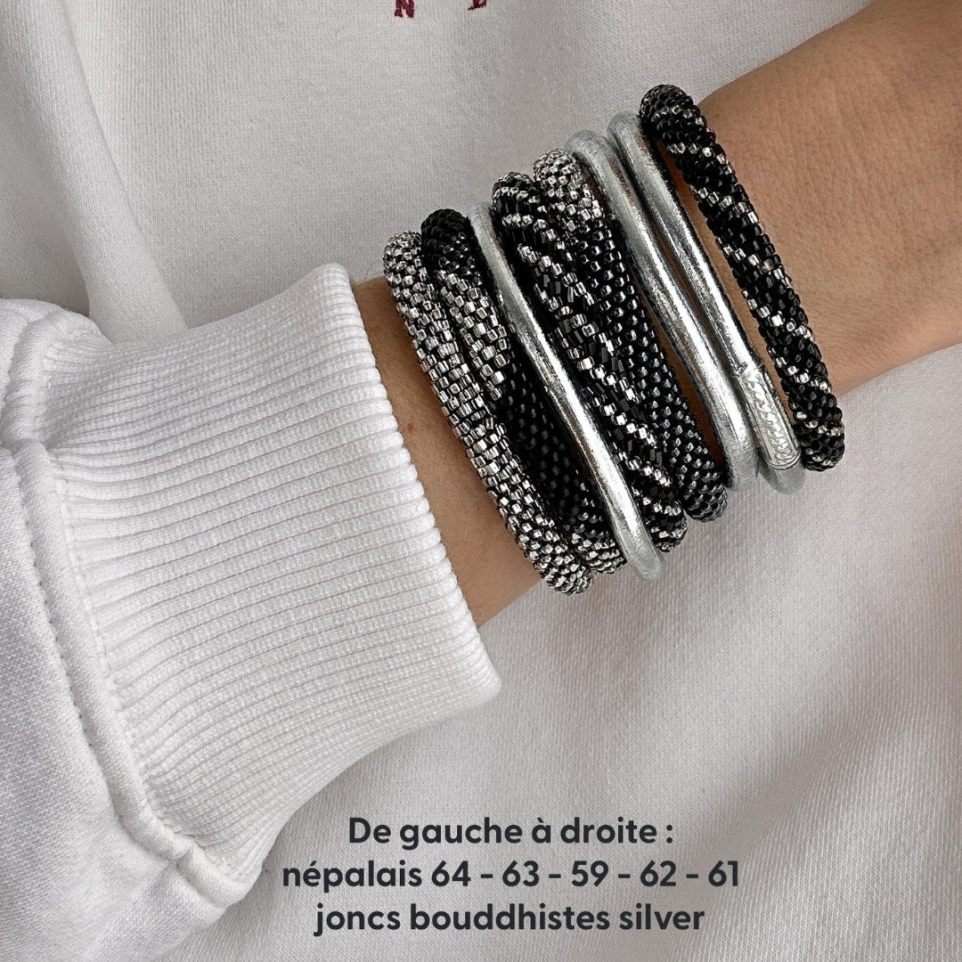 Bracelet Népalais #64 - Silver