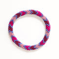 Bracelet Népalais #82 - Rose Et Violet