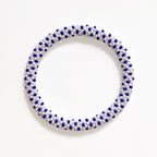 Bracelet Népalais #99 - Bleu Et Blanc