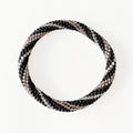 Bracelet Népalais #9 - Noir Et Argent