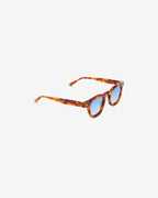 Lunettes de soleil Bruce Ecaille — monture pantos acétate, vue de trois-quarts